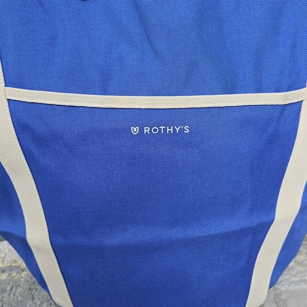 Rothy's Blue and Red Reversible Beach Bag Tote - NWT
